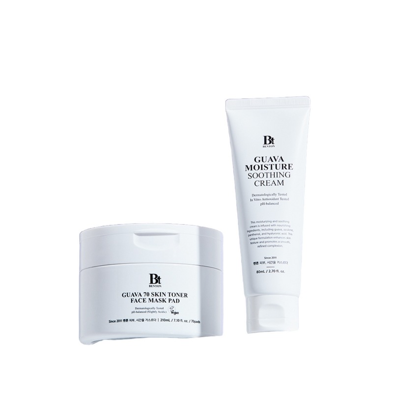 ベントングアバ70スキントナーパッドパック（70枚）+グアバクリーム80mL 2種セット 6,699円