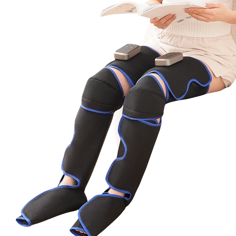 足マッサージャー足マッサージ器 レッグマッサージャーレッグリラクサー 足マッサージ機ひざを包む足リラクサーふくらはぎリンパ むくみ だるさ マッサージ機 空気波エアーマッサージレッグマッサージ美脚器