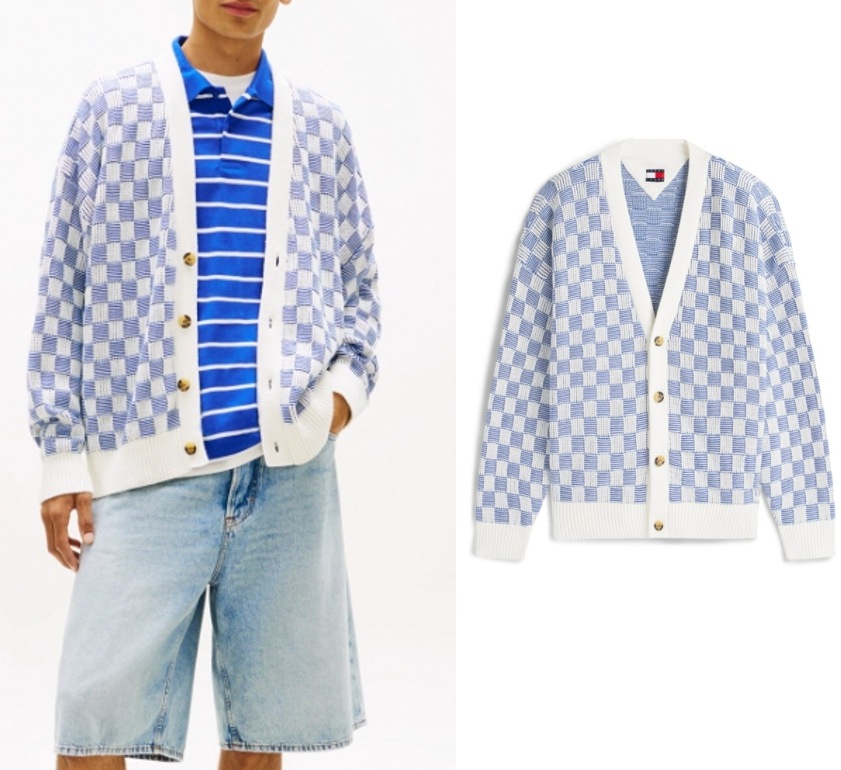 Check Cardigan (T32G1KCD32TMT1C8O)
