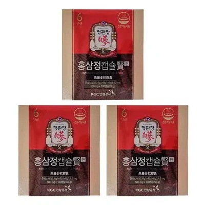 ホンサムジョンカプセル県500mg, 100ea, 3個