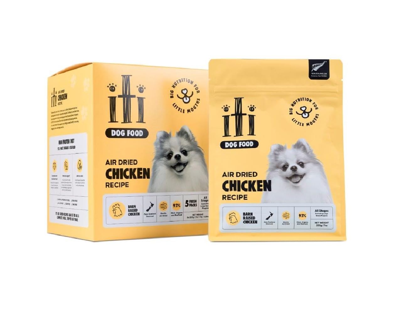イティ (iti) ドッグフード エアドライフード チキン・ディナー 200g×5個 (ケース販売)