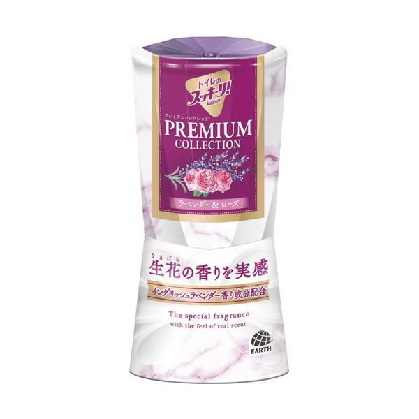 （まとめ）アース製薬 トイレのスッキーリ！プレミアムコレクション ラベンダー＆ローズ 400ml 1個 10セット