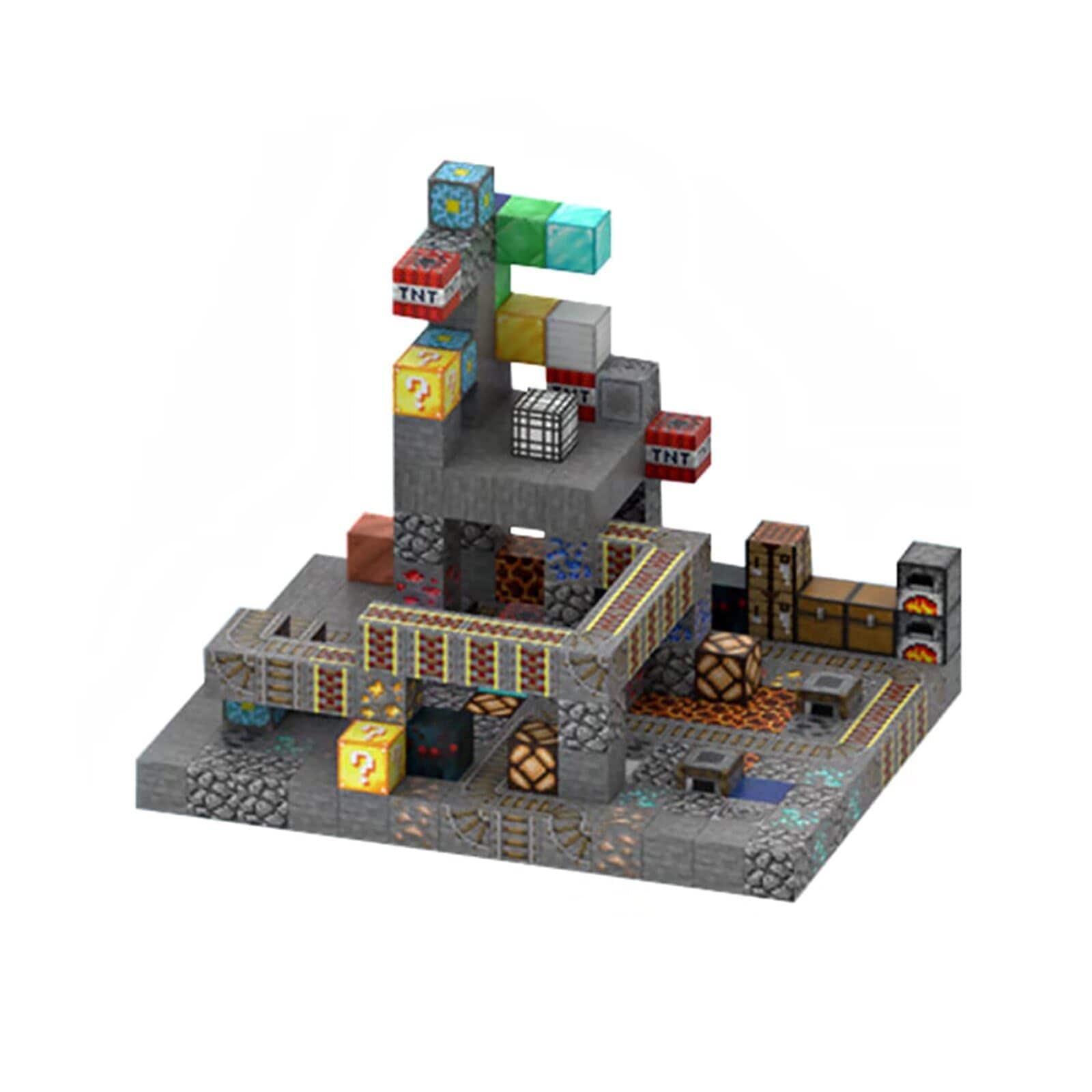 マグネットブロック マイクラ風 磁石ブロック 積み木 立体パズル 知育玩具 小学生 おもちゃ 誕生日 入園 卒園 ギフト クリスマスプレゼント 224PCS からくり洞窟