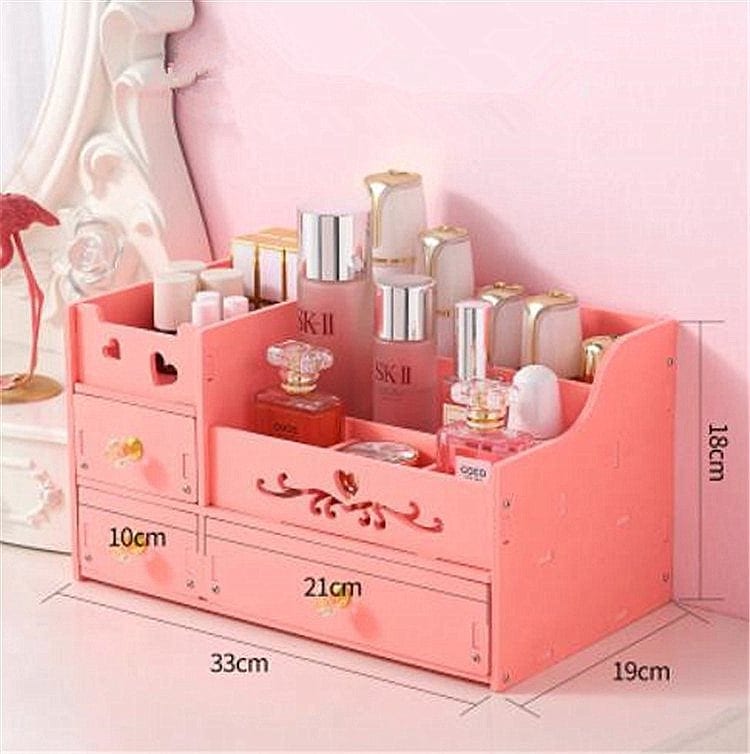 シンプル 仕上げ箱 化粧品収納箱 大 百 大容量 [タイムセール!!激安セール 上品映え 引き出し生活雑貨収納用品