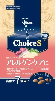 【6個セット】アース・ペット ファーストチョイス Choice S アレルゲンケアに 高齢犬 ７歳以上 600g