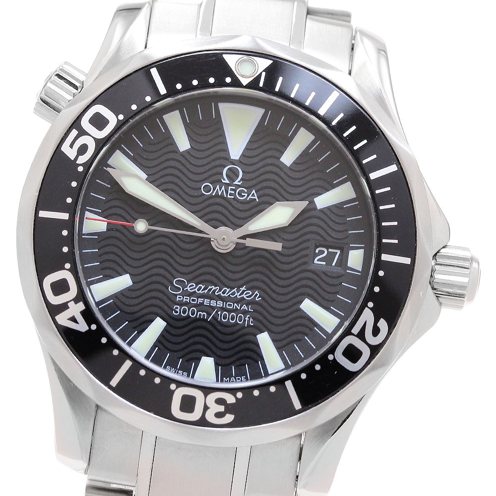 オメガ OMEGA 2262.50 シーマスター300 デイト クォーツ ボーイズ 良品 _901877【中古】