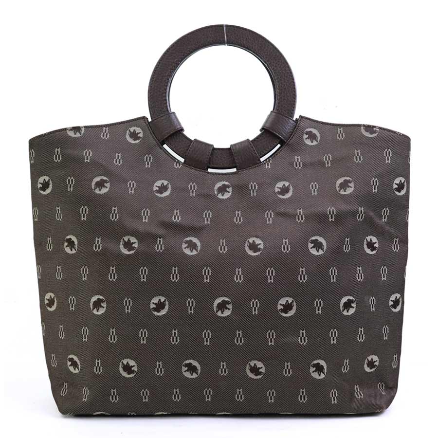 ハンティングワールド HUNTING WORLD ハンドバッグ キャンバス/レザー ブラウン レディース 55712g