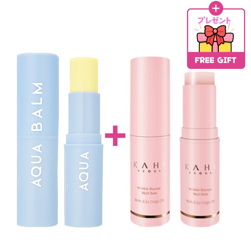[SET]マルチバームスティック9g+UVアクア バーム サンスティック9g SPF50+/PA ++++ 保湿 日焼け止め 韓国コスメ sun UV しわ