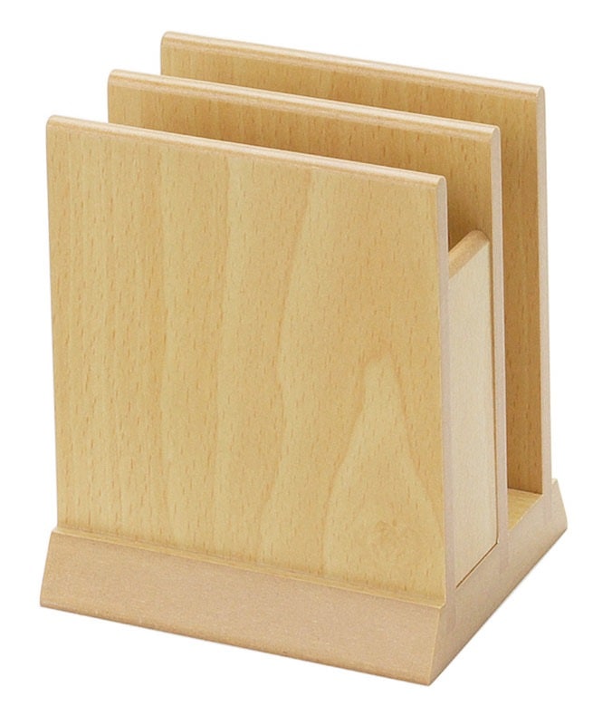 （まとめ買い）シンビ MD-1W ナフキン立て付メニューブックスタンド 白木 [x3]