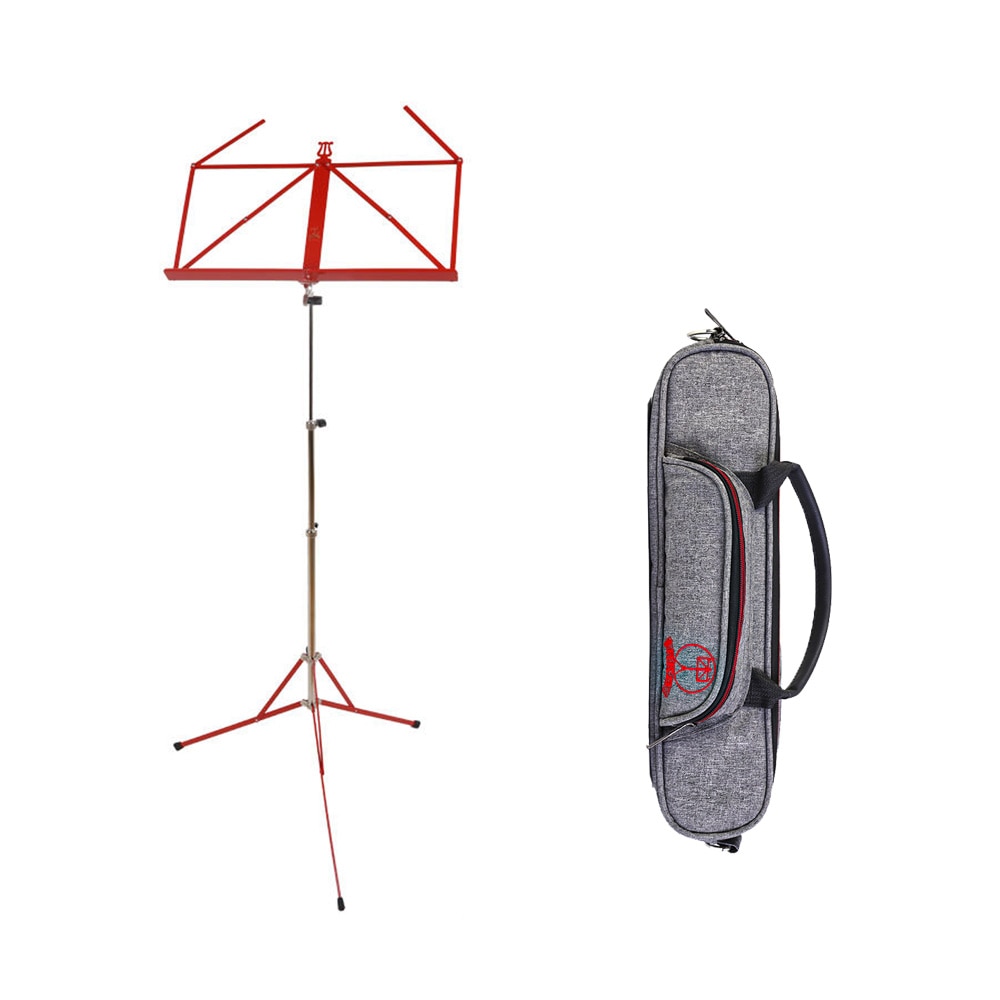 RKB シリーズ 金属製 コンパクト譜面台 RKB103 RT red 赤色 純正譜面台バッグ付き