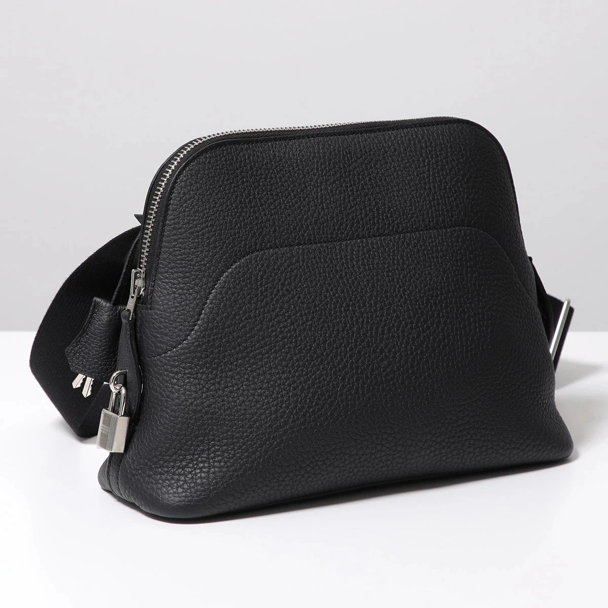 HERMES エルメス ショルダーバッグ ボリード メッセンジャー Bolide Messenger 086958CK トゴ レザー ボディバッグ カデナ付き K刻印 SV 鞄 NOIR