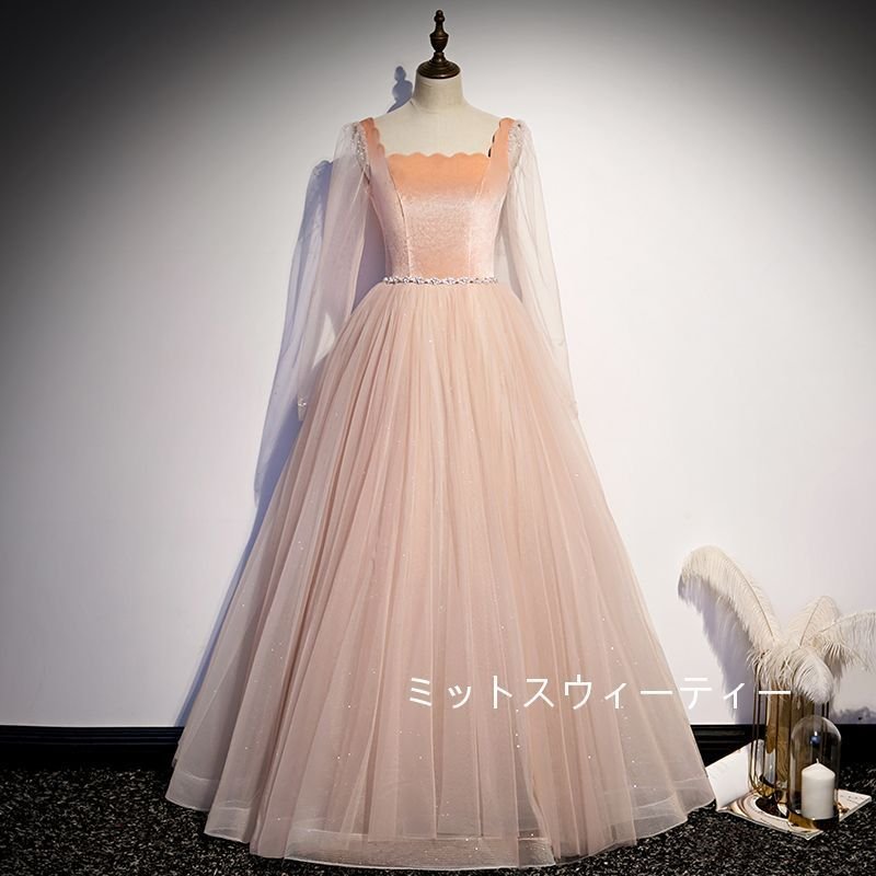カラードレス ロング 安い イブニングドレス 二次会 パーティードレス 演奏会 花嫁 発表会 ロング