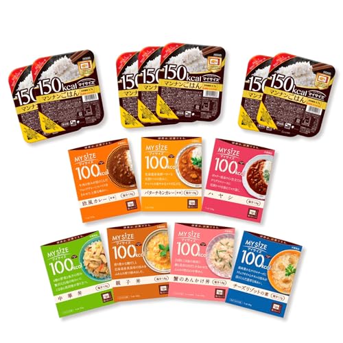 大塚食品 マイサイズ 1週間セット(ソース7種×1食+パックごはん7食)[アソート][レンジ調理対応][カロリーコントロール]