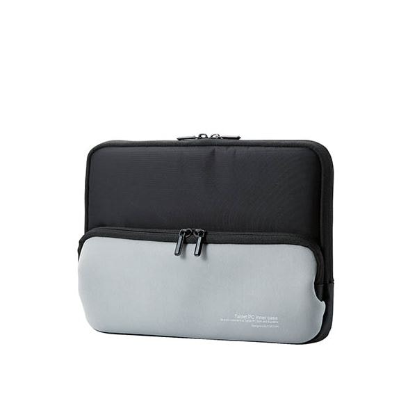 （まとめ） エレコム Surface Go/ポーチ/ネオプレン/ポケット付き/ブラック TB-MSG18NPPBK (×2セット)