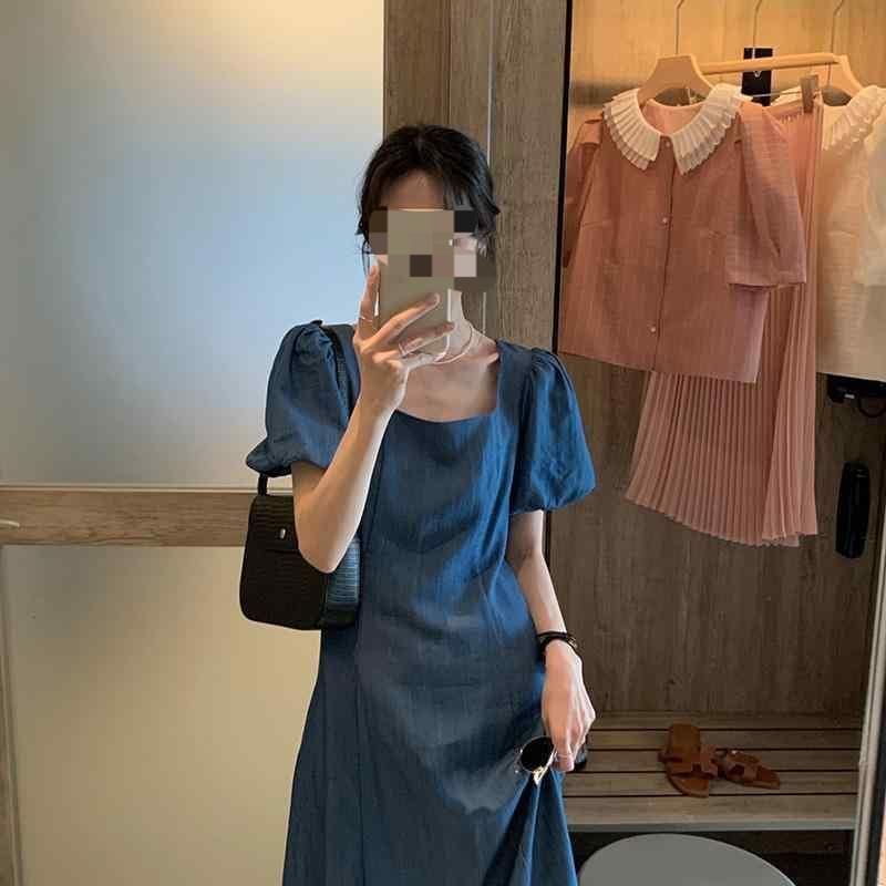 限定セール若い 軽減 上品 ロング 齢を パフスリーブドレス 女神 キレイ お洒落 豪華な 多用途 フェミニンな スカート カワイイ する レディース スタイル