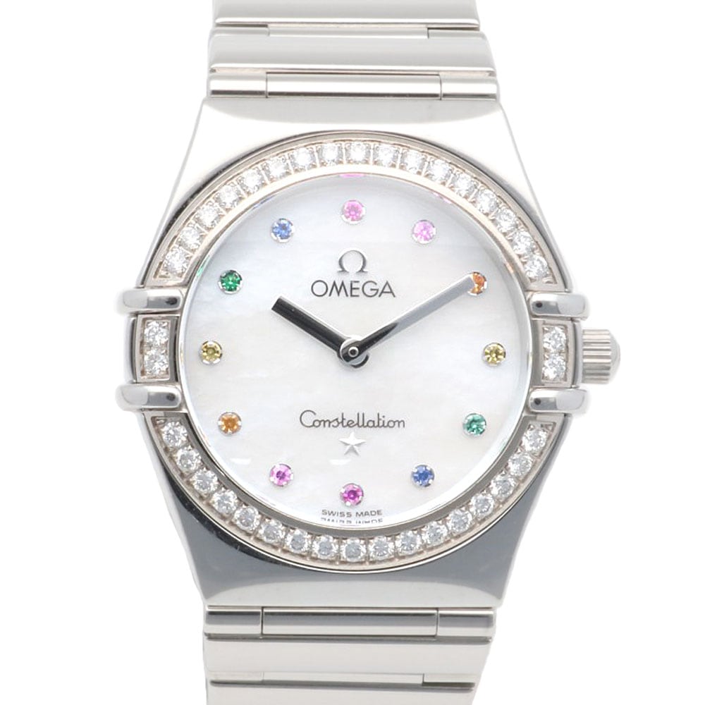 オメガ コンステレーション マイチョイス アイリス 腕時計 ステンレススチール クオーツ 1年保証 OMEGA 中古