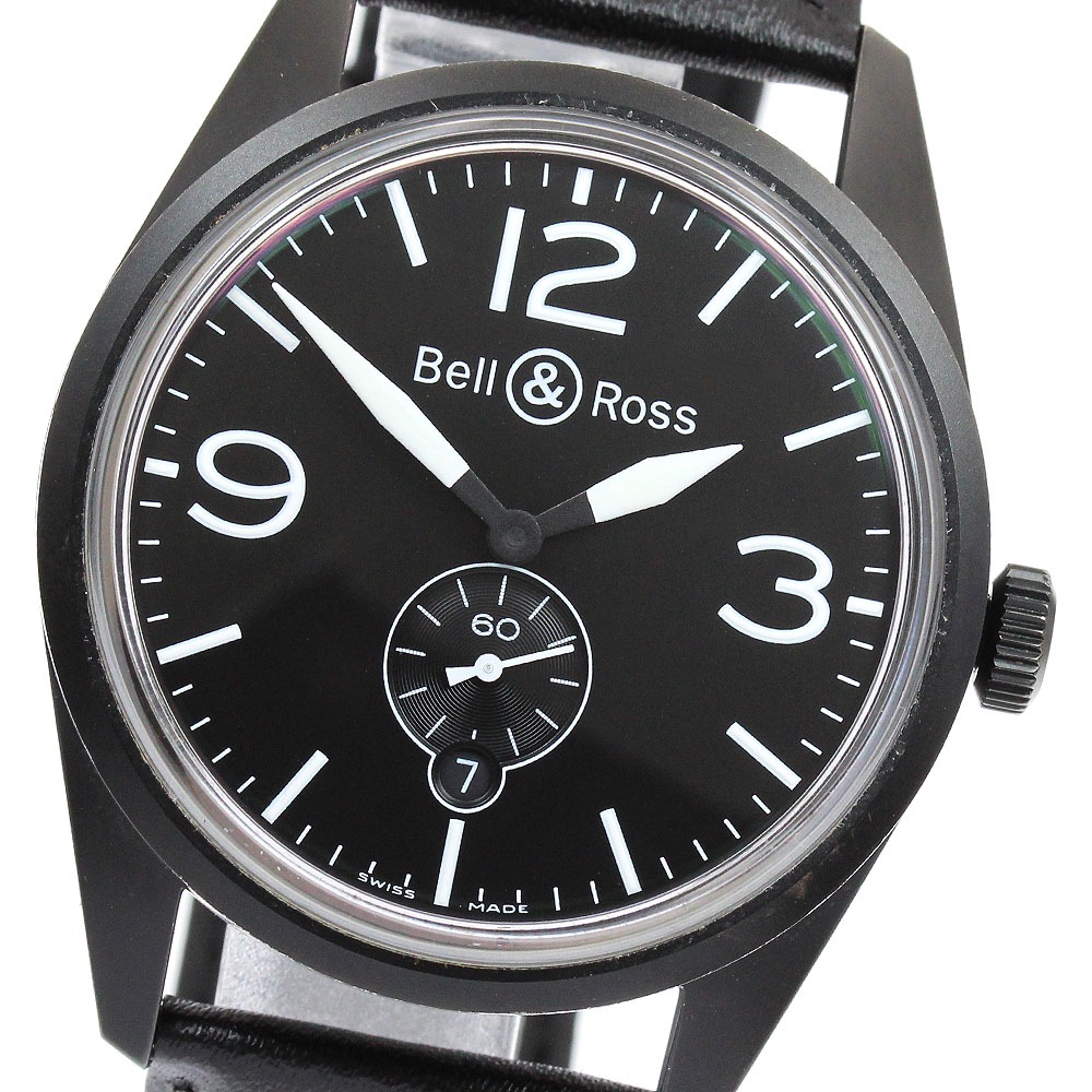 ベル＆ロス Bell＆Ross BR123-95-SC ヴィンテージ スモールセコンド デイト 自動巻き メンズ 良品 _942526【中古】