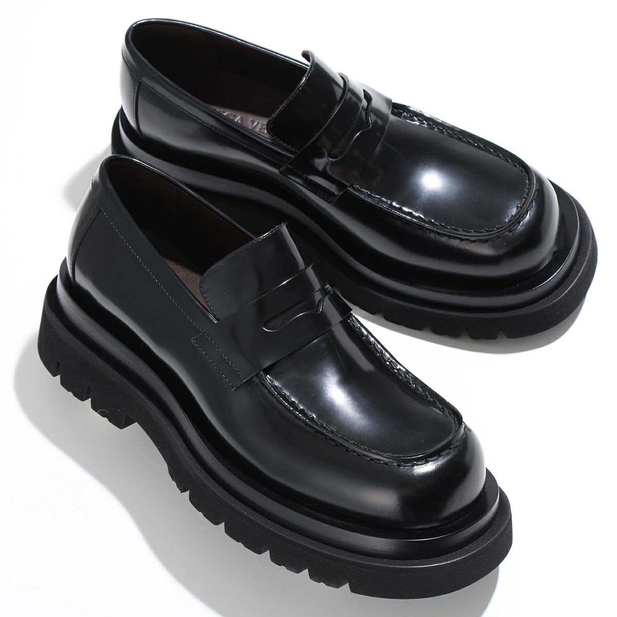 BOTTEGA VENETA ボッテガヴェネタ ローファー LUG FLAT ラグ フラット 763866 V28R0 レディース レザー プラットフォーム シューズ 靴 1000/BLACK 84,240円