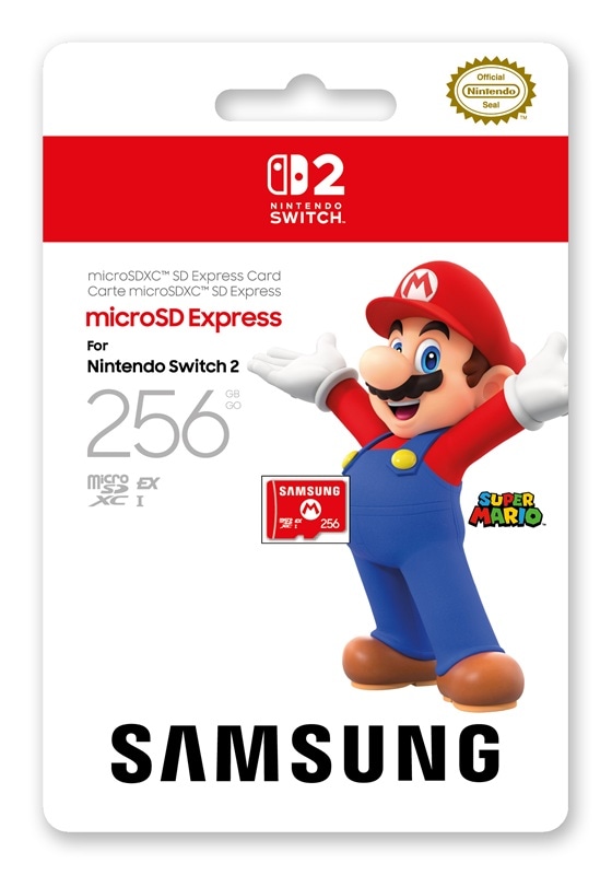 任天堂認証/日本国内仕様【Switch 2用】Samsung microSD Express Card 256GB for Nintendo Switch 2　クロネコヤマト宅急便で安心お届け
