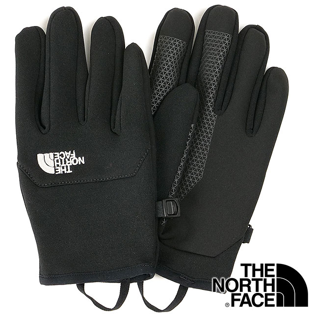 メール便 イーチップショートグローブ [NN62316-K] Etip Short Glove メンズレディース TNF アウトドア スマホ対応 手袋 トレッキング 防寒 ブラック