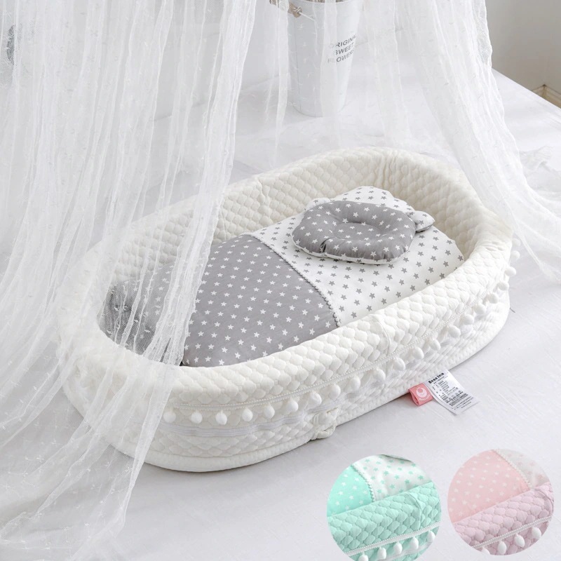 ベッドインベッド ベビーベッド 寝返り防止 ベビー用寝具 ベッド 持ち運びやすい 洗濯可能 新生児 赤ちゃん寝返り防止 赤ちゃん