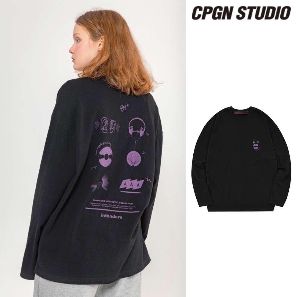 【CPGN STUDIO】Recording Long Sleeve Heavy Overfit Black CPGN STUDIO】 Recording Long Sleeve Heavy Overfit Black