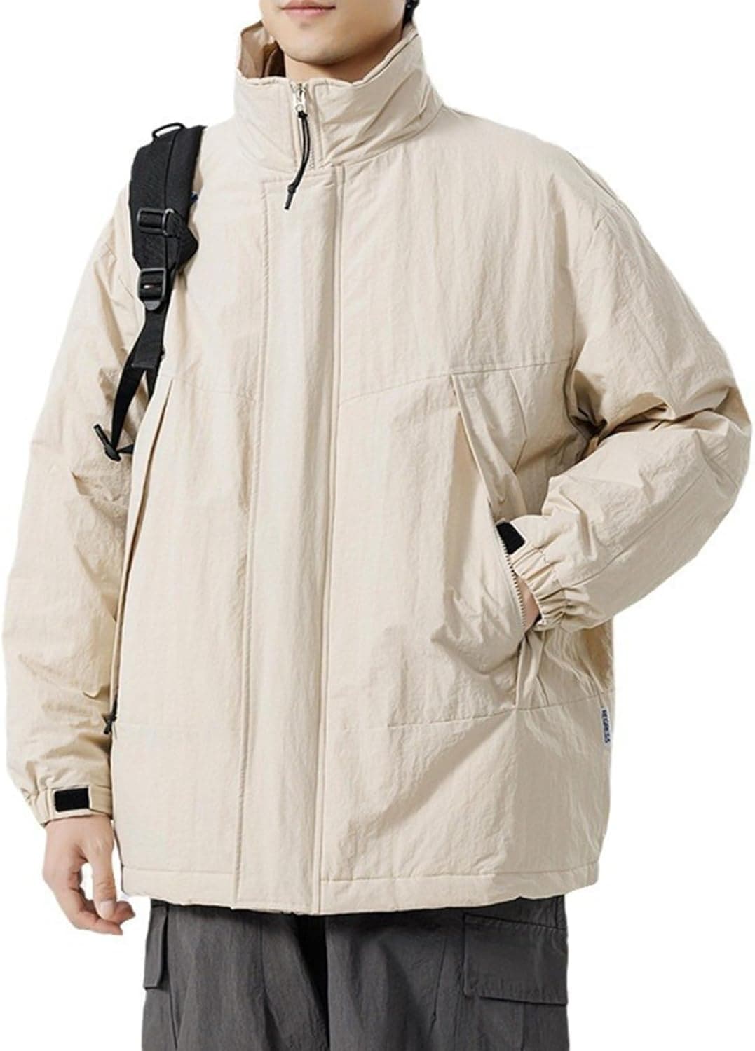 中綿コート ジャンパー 外套 メンズ 防風トップス 長袖 保温ジャケット 紳士用 ビジネス ショート丈 アウター カジュアル 暖かい 厚手 20代 30代 40代 プレゼント 通勤通学 秋冬