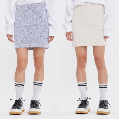 Qoo10] Romantic Crown BLENDING KNIT SKIRT : レディース服