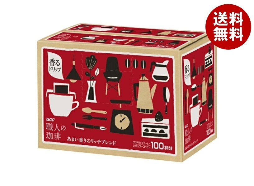 UCC 職人の珈琲 ドリップコーヒー あまい香りのリッチブレンド (7g＊100P)＊1箱入＊(2ケース)