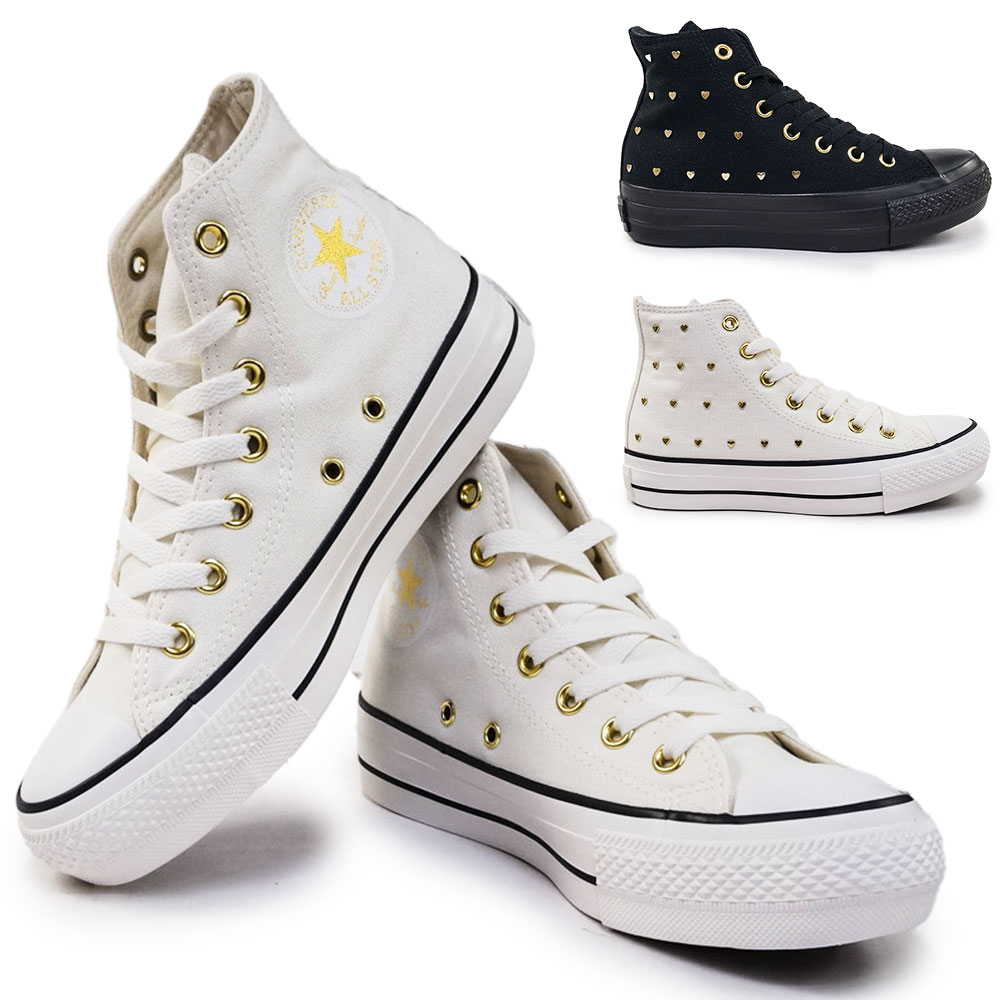 オールスター PLTS ハートスタッズ HI ハイカット 厚底 スニーカー レディース