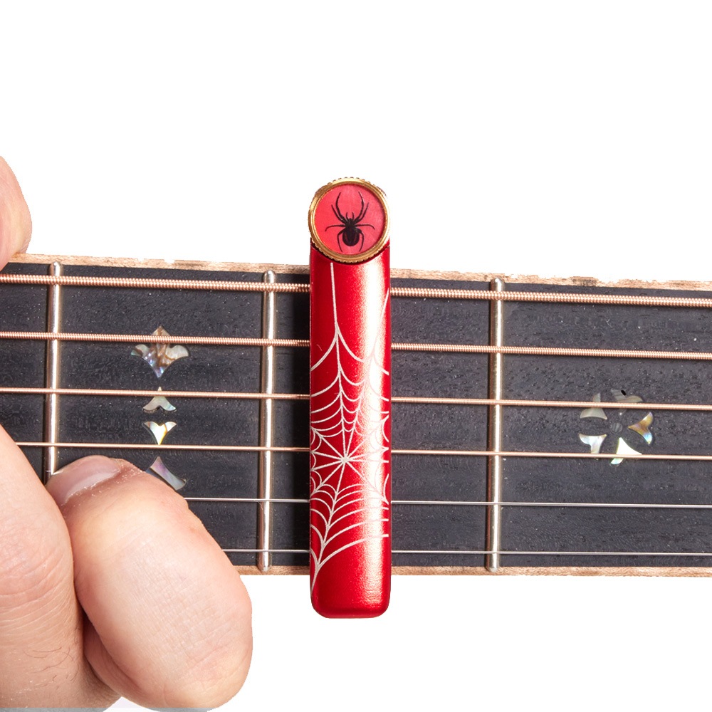 Jstaff シリーズ ギターカポタスト ワンタッチ式 軽量型金属カポタスト J1S アルミ製 テーマモデル スパイダー