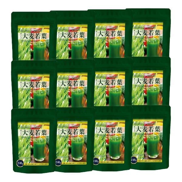 おいしい大麦若葉 240g 12個セット / 大麦若葉青汁 青汁 粉末