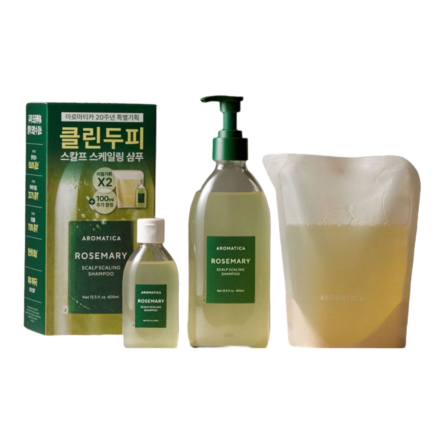 ローズマリー スキャルプスケーリングシャンプー 400ML+400ML+100ML