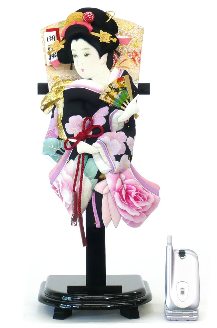 羽子板 初正月 初節句 厄除け 出し飾り かわいい 立体 振袖 道成寺 送料無料 ｺﾝﾊﾟｸﾄ ﾐﾆ 新作 秀光 限定品 目玉商品 お買得 人気 ランキング P6164
