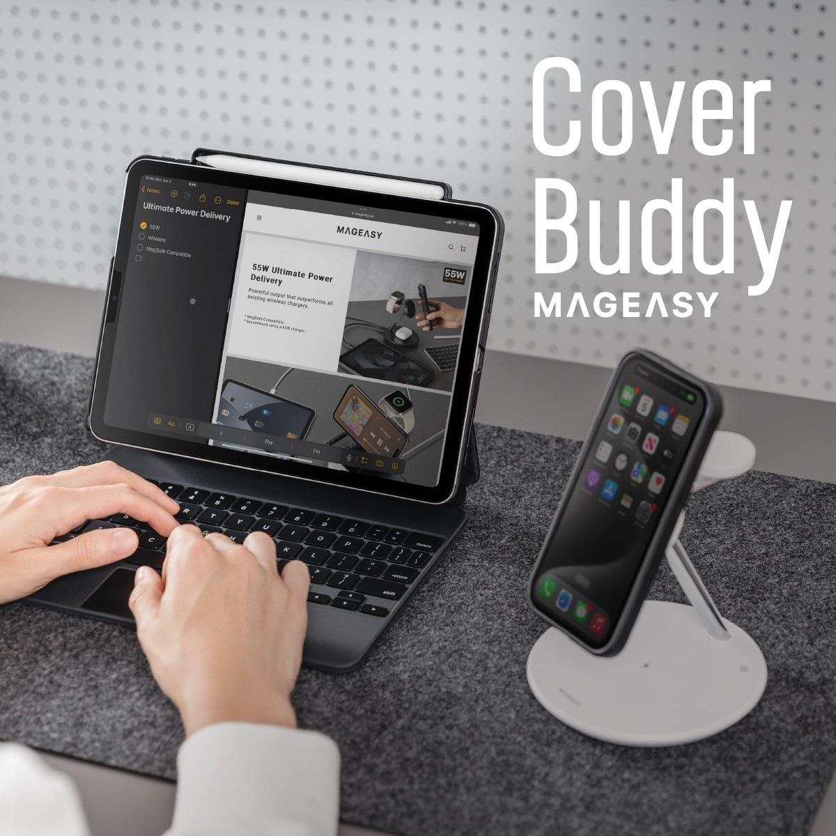 MagEasy CoverBuddy for iPad Air 10.9 (2020/2022) / iPad Air 11 (2025M3) / iPad Pro 11