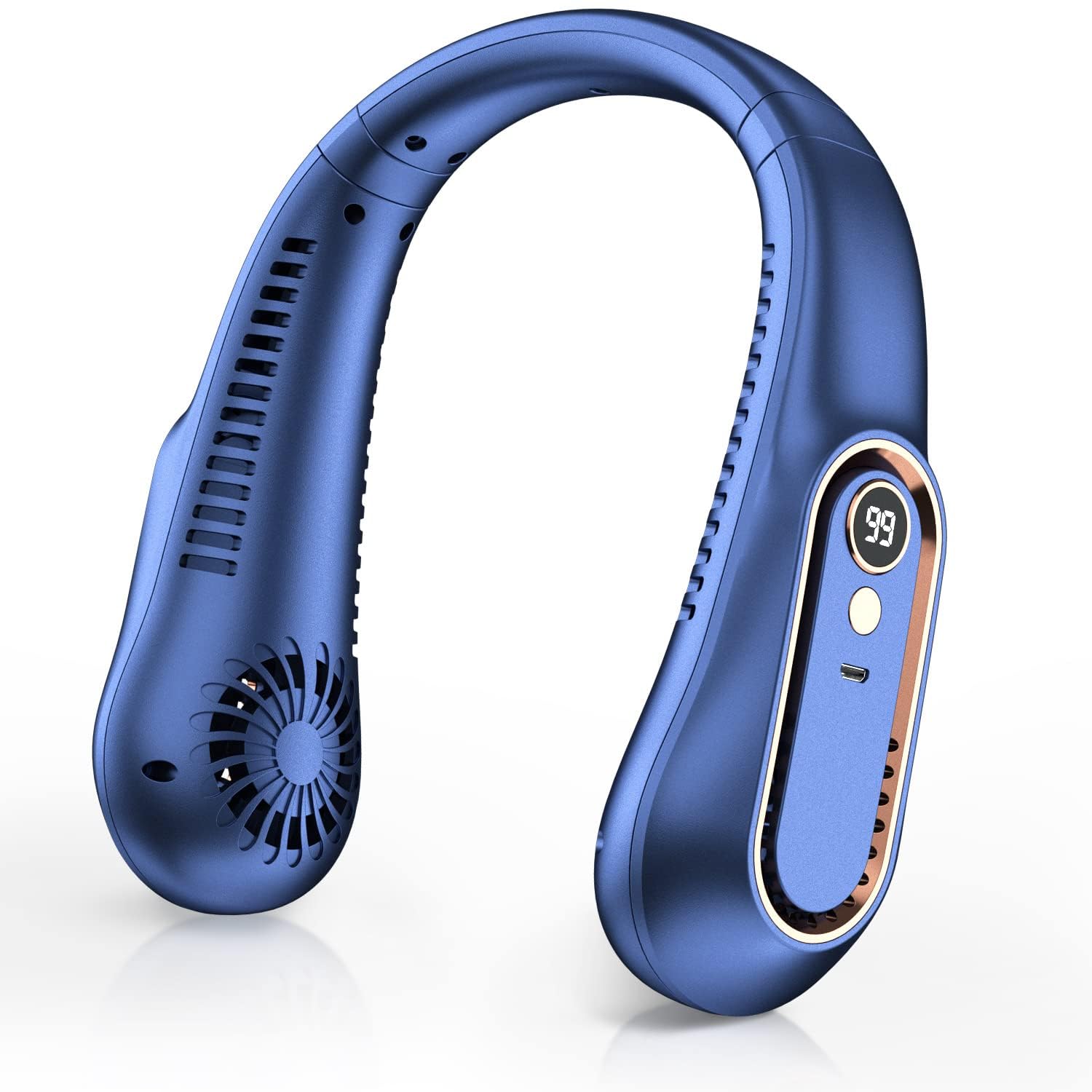 首掛け扇風機 ネッククーラー 携帯扇風機 U型 ５段階風量調整 首掛けクーラー 强力送風 軽量