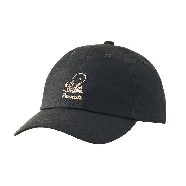 SNOOPY（PEANUTS 75years）KIDS CAP ブラック No. No. 37560109