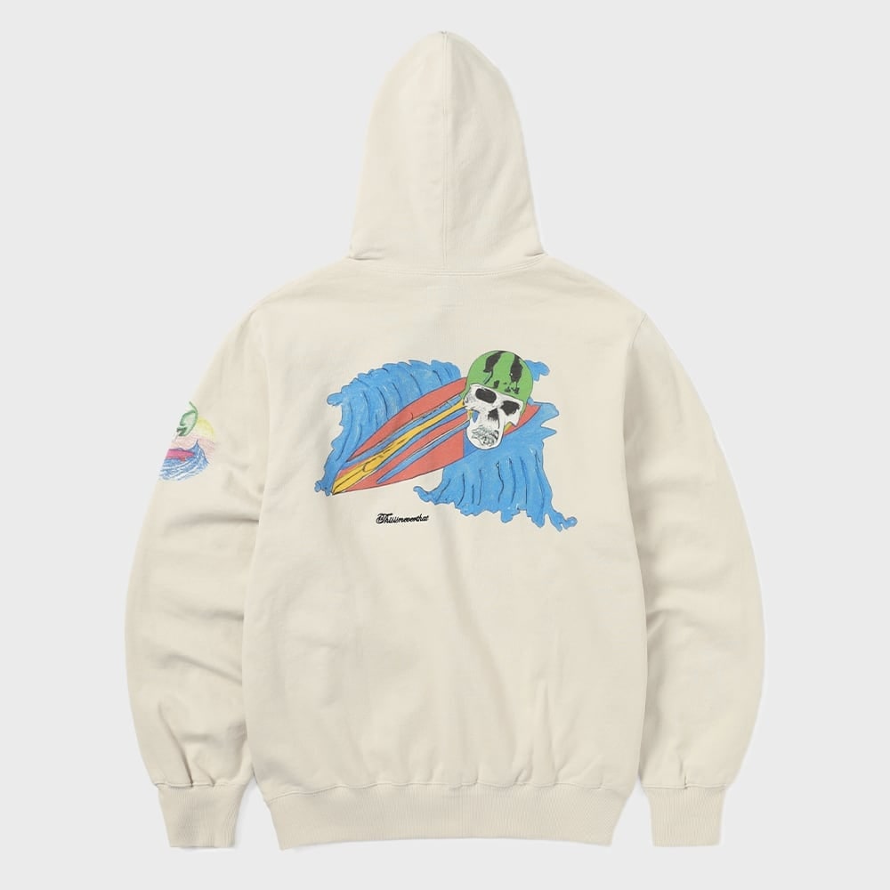これはネヴァー・ザット・スカル・サーフィン・パーカー・ナチュラル