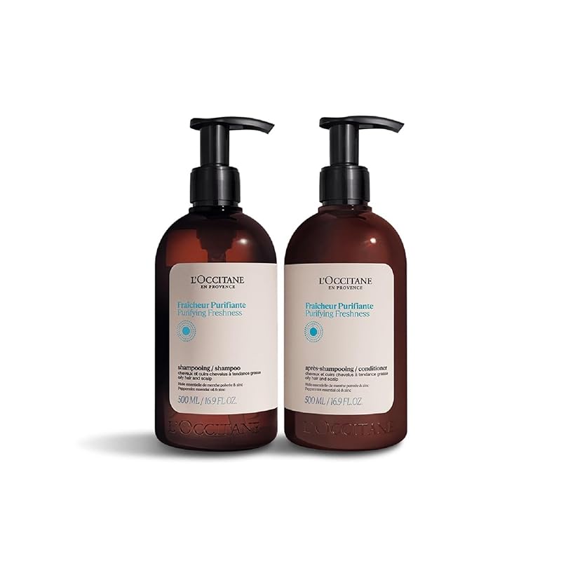 ロクシタン(LOCCITANE) ピュアフレッシュ コンボ シャンプー コンディショナー セット クール ひんやり 女性用 男性用 人気 スカルプケア ファイブハーブス ピュアフレッシュネスシリーズ