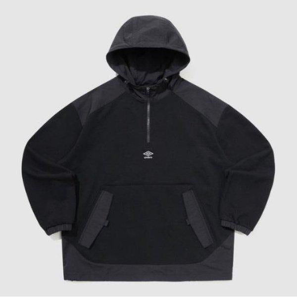 フード付き JQS UQ121CHD13-BLK ウェイファインダー ウーブンBIT ニット フード付きTシャツ / BLACK