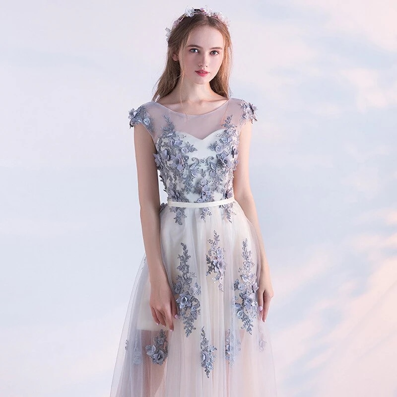 新しいファッションの晩礼服宴会パーティーのワンピースの長いスカートの付き添い人の司会者の服