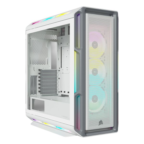 人気ブラドン iCUE 5000T ホワイト PCケース ATX コンパクト ミッドタワー 強化ガラス製 WHT RGB PCケース