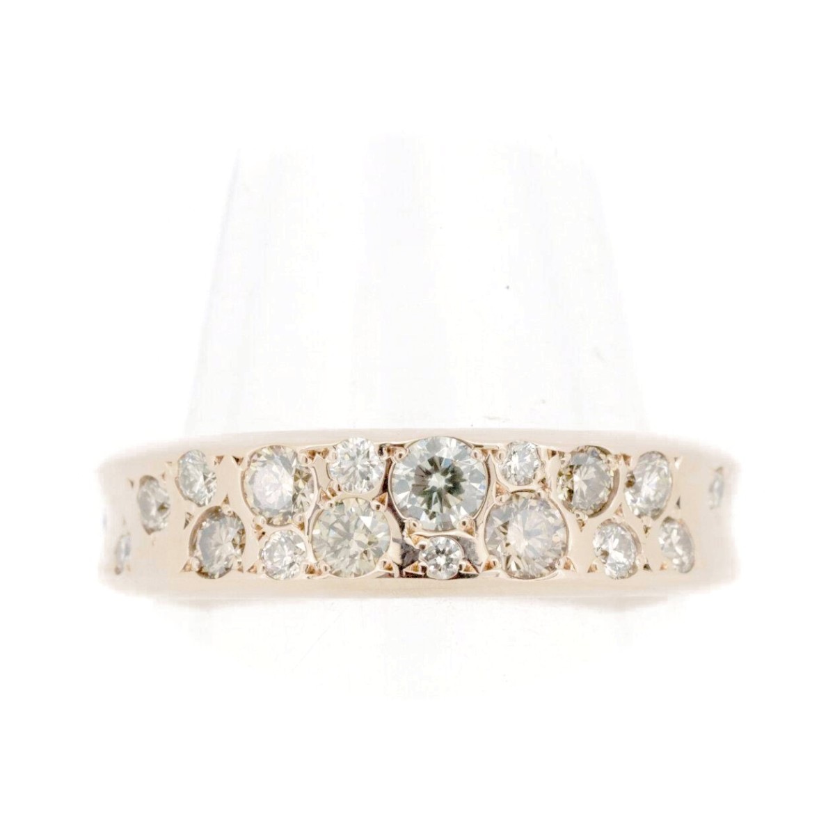 カシケイ メランジュ ダイヤモンド リング 指輪 0.60ct 11号 K18PG(18金 ピンクゴールド) 質屋出品