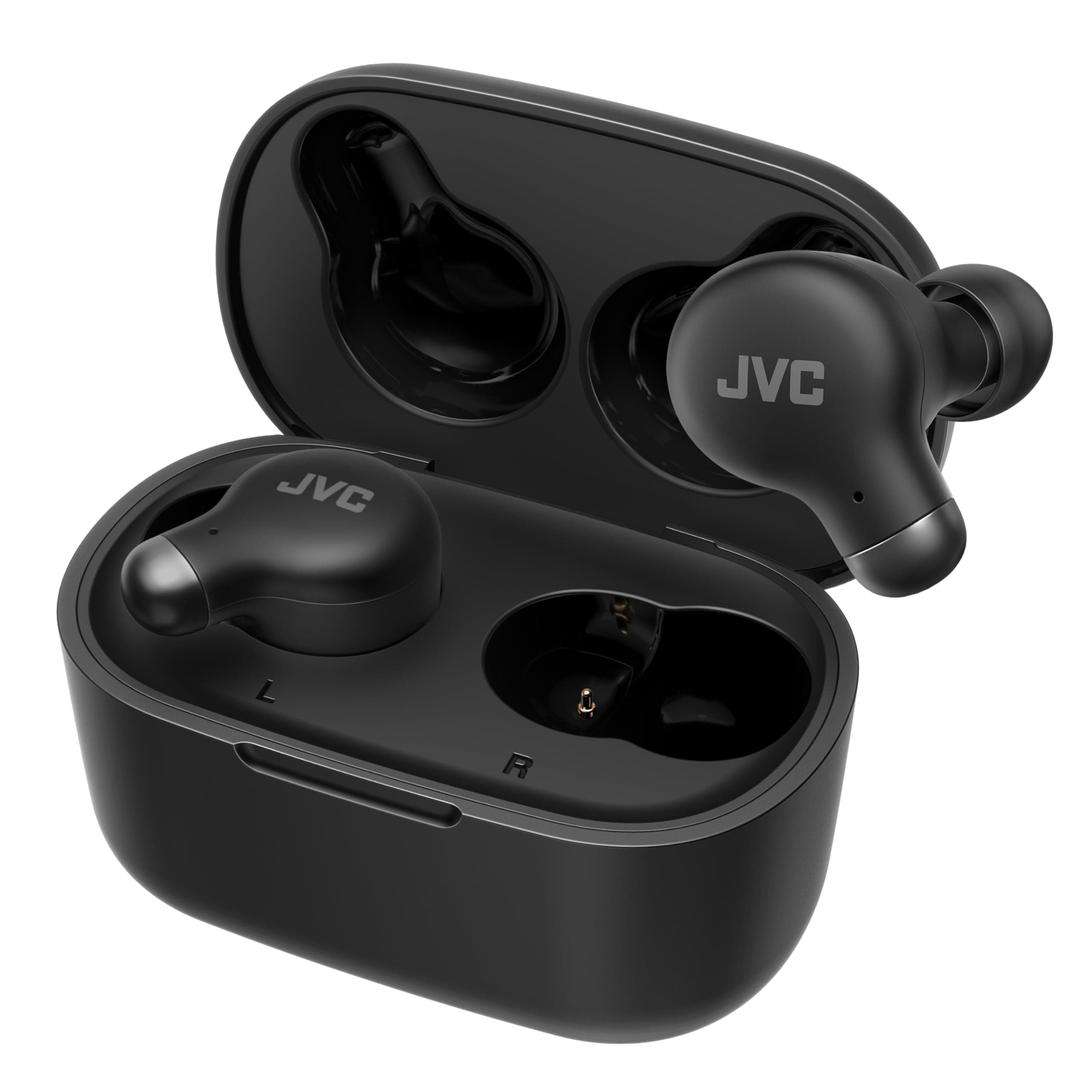 JVCケンウッド JVC HA-Z251T-B ワイヤレスイヤホン Bluetooth Ver5.3 ノイズキャンセリング 外音取込み機能 マイク付き 最大28時間再生 小型 軽量 防滴 IPX4 低