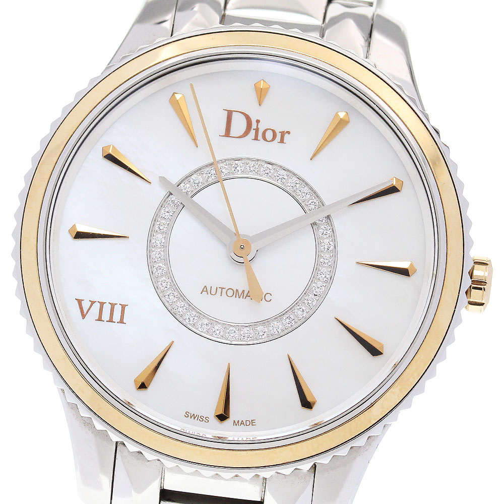 クリスチャンディオール Christian Dior CD153510 ユイット モンテーニュ K18YG 自動巻き レディース _849833【中古】