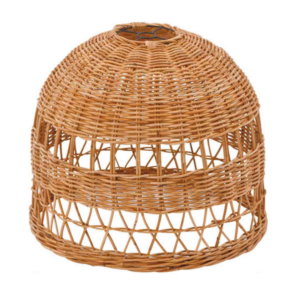 籐 ランプシェード 釣鐘型 ラタン製 直径48cm ラタン 籐製 シェード ペンダントライト シェードのみ 照明 ランプ ハンギング ライト 天井照明 リゾート バリ雑貨 和風 エスニック