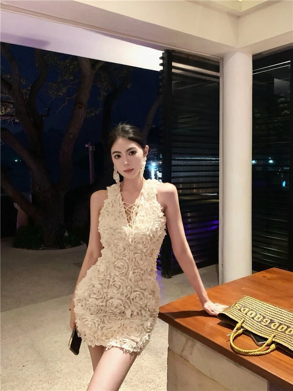 【急速出荷!】季節ショートワンピース ミニワンピース ノースリーブ タイト ドレス Vネック かわいい【大きいサイズ レディース 春夏 結婚式 きれいめ タイト フォーマル 大人 上品 チュニック o