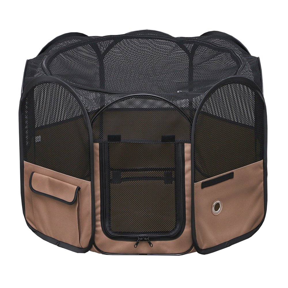 折りたたみサークル　Ｓサイズ　ブラウン　ＰＯＴＳ－８００Ａ　犬　猫　ペット　サークル　ソフトサークル　ケージ　ＣＲＣ40―50―28―00―00