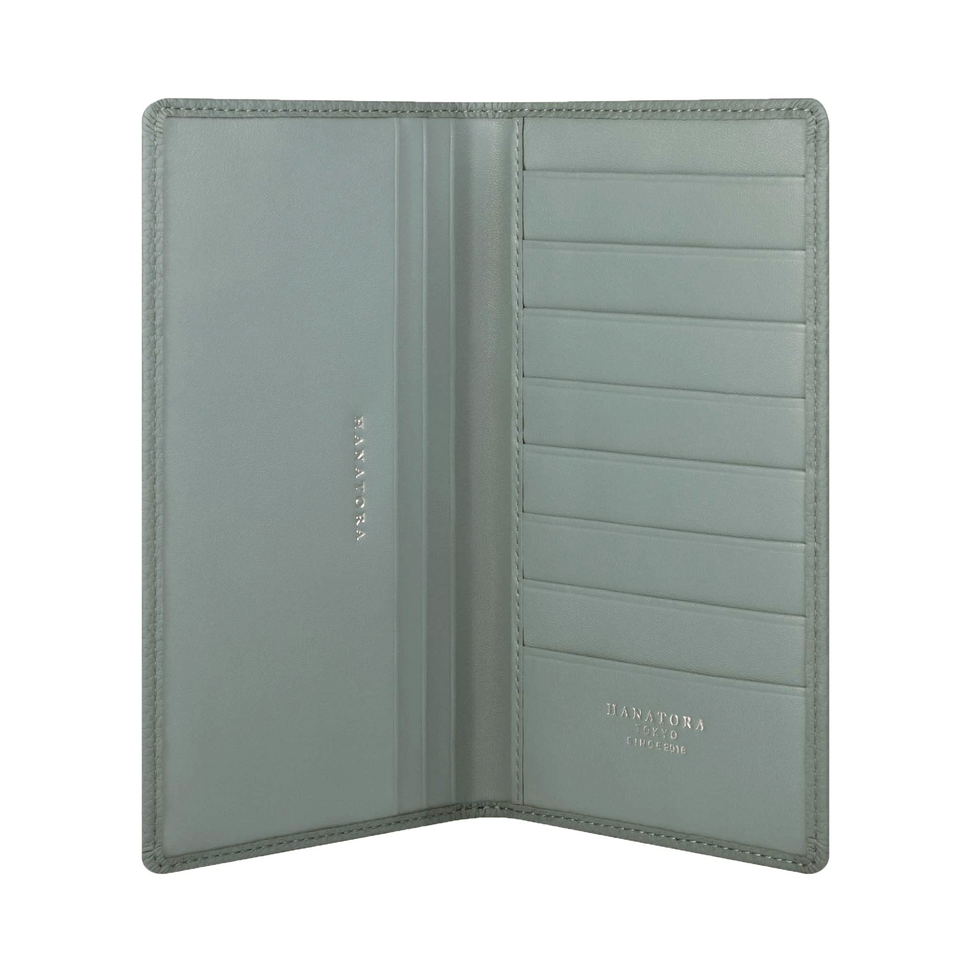 [HANATORA] 本革 長財布 シュリンクレザー 二つ折り財布 薄型 スリム カードケース レディース メンズ サイフ 小銭入れ 札入れ シンプル 2つ折り ウォレット PLongSA02