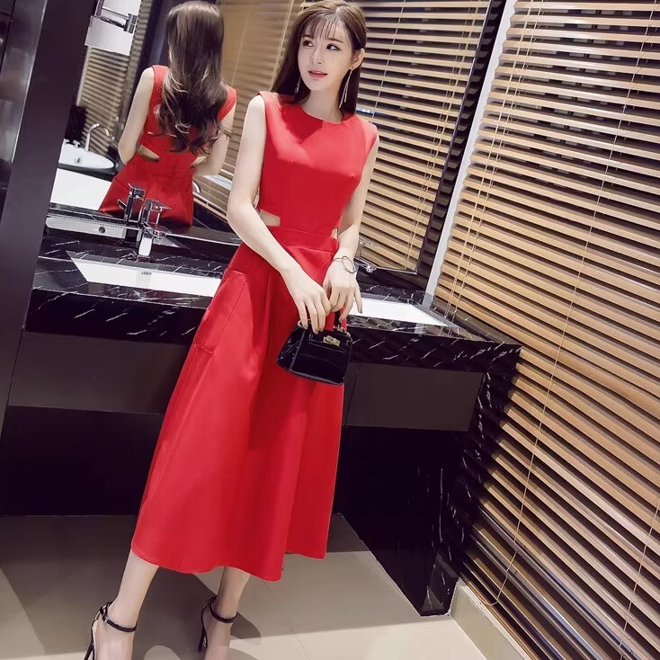 ワンピース ワンピドレス ロング丈 ノースリーブ ヘップバーンスタイル かわいい 大人可愛い きれいめ カジュアル 大人 上品 おしゃれ お洒落 かっこいい 大人女子 ラブリー キュート ガーリー 4,844円